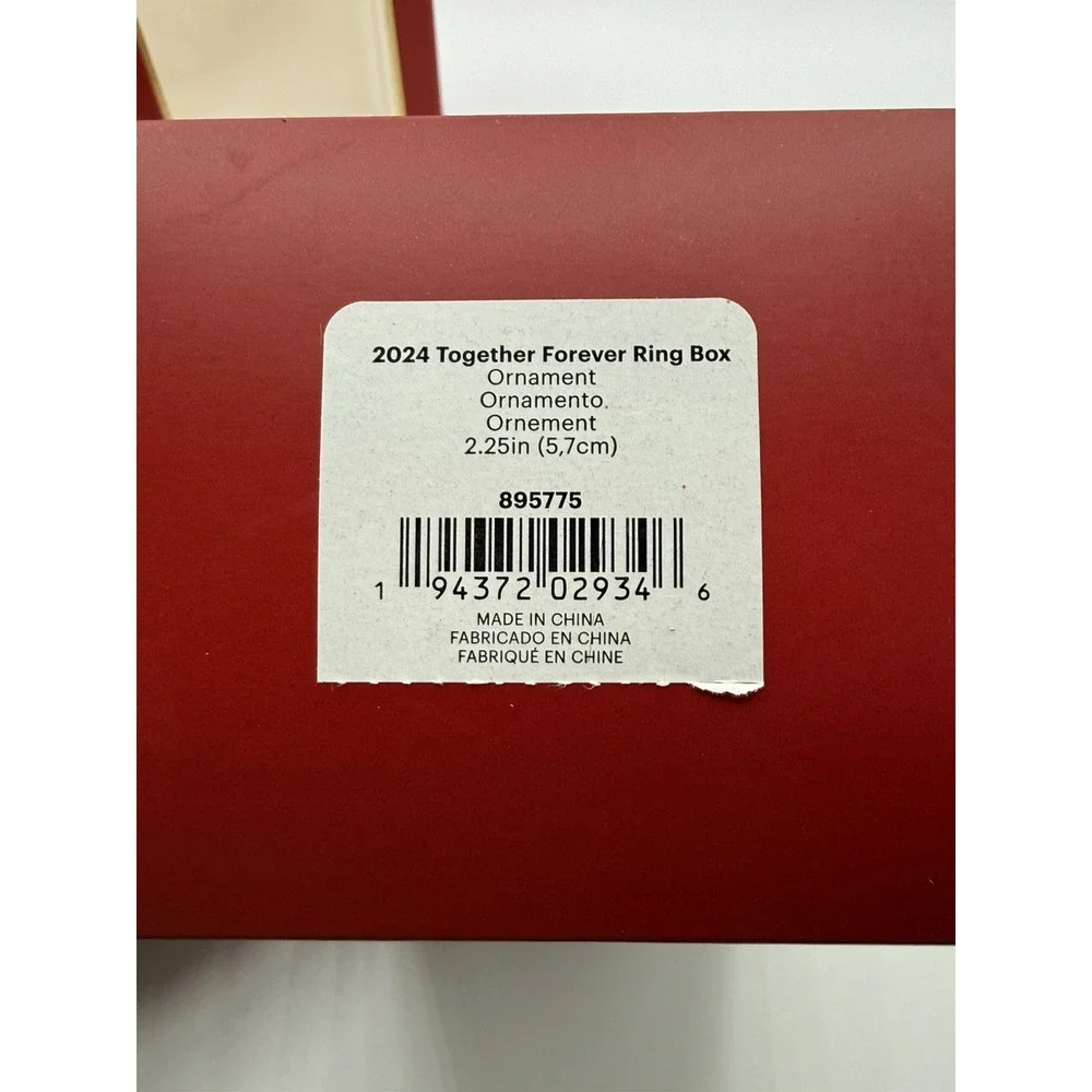 Lenox 2024 Engagement Ring Ornament Better Together Christmas Gift NEW IN‎ BOX